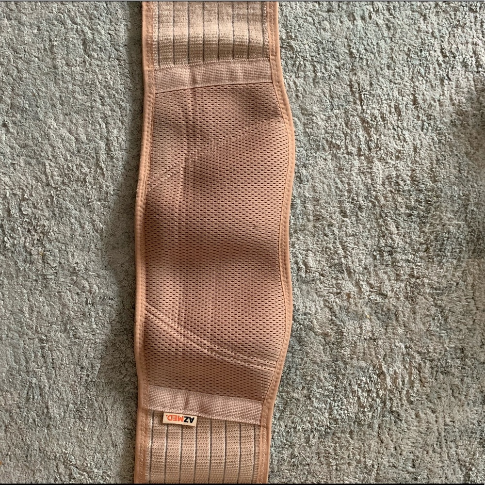 Beige Maternity Belly Support Band Adjustable
